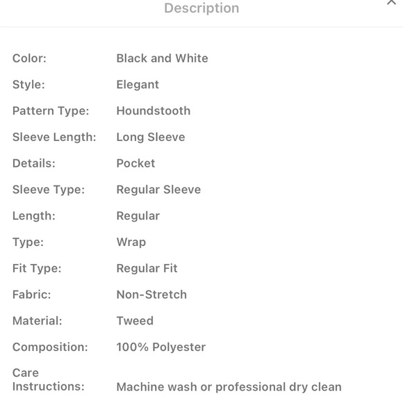 Fall Aesthetic Houndstooth lightweight Jacket - Picture 3 of 4